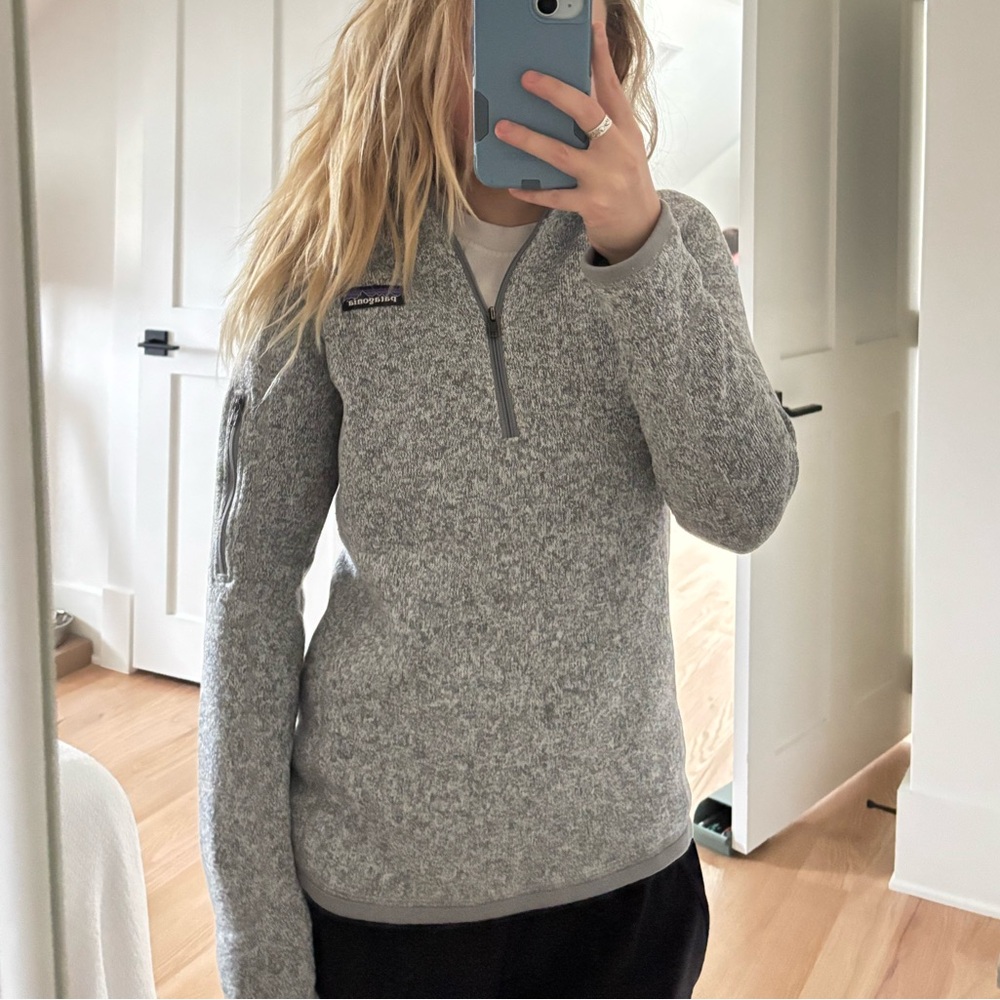 Patagonia Gray Quarter-Zip Pullover